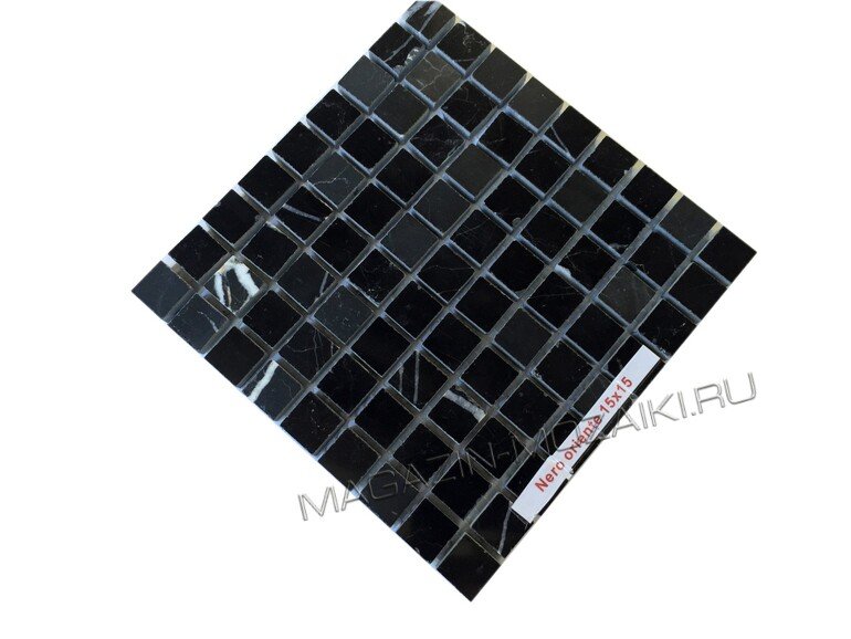 мозаика Nero oriente 15x15 4mm