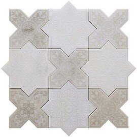 напольная плитка-мозаика PNT (WHITE-ANTICO)